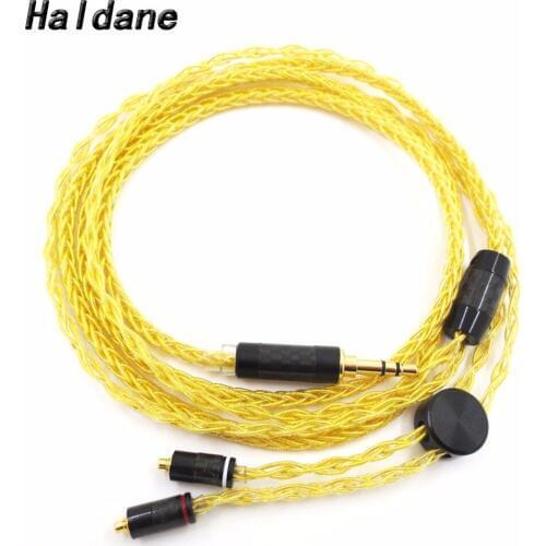 Free Shipping Haldane 3.5mm Stereo Hand Made Replacement MMCX Cable for N3AP SE535 SE846 W80 W40 Headphone Upgrade Cable