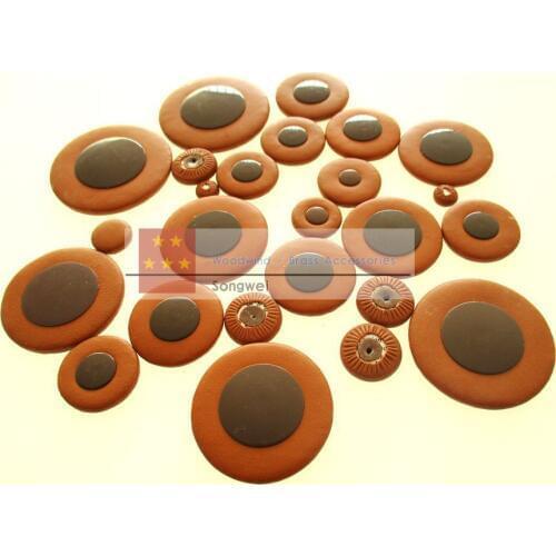 Tenor Alto soprano Saxophone SAX Replacement Woodwind Brown Leather Pads