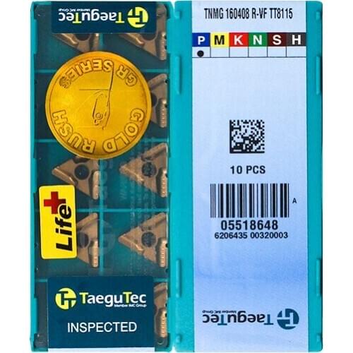 TNMG160408R-VF TT8115 100% Original TAEGUTEC carbide insert with the best quality 10pcs/lot free shipping
