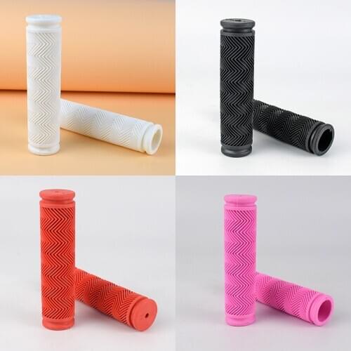 MTB Rubber bicycle grips bike handlebar grips BMX mountain road fixie bike soft grips antiskid shockproof stable cheap parts