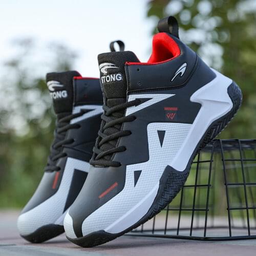 Autumn High Top Men Basketball Shoes Unisex Big Size 45 Sneakers Non-slip Mens Sports Footwear Gym Training Athletic Flat