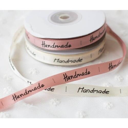 1 Roll 25 Yards 10MM DIY Gift Packaging Accessories Handmade Printed Bow Craft Baking Decor Wedding Party Decoration