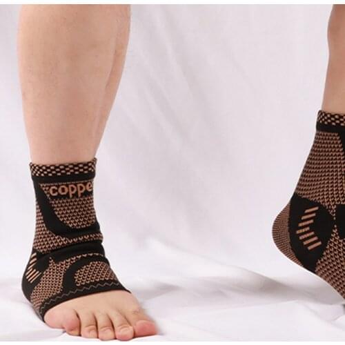 1pcs Yoga Running Fitness Protective Gear Copper Fiber Sports Ankle Polyamide Fibre Protector Knit Ankle Protector