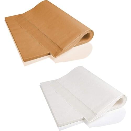 100PCS Oil Baking Paper Silicone Double Layer Non-stick Baking Parchment Food Wrapping Paper Pastries Biscuits Outdoor BBQ Tool