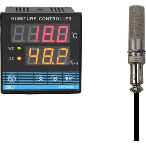 -40~120‘C 0.0-99.9%RH SSR output TDK0302 digital temperature and humidity controller with a 2 in 1 sensor