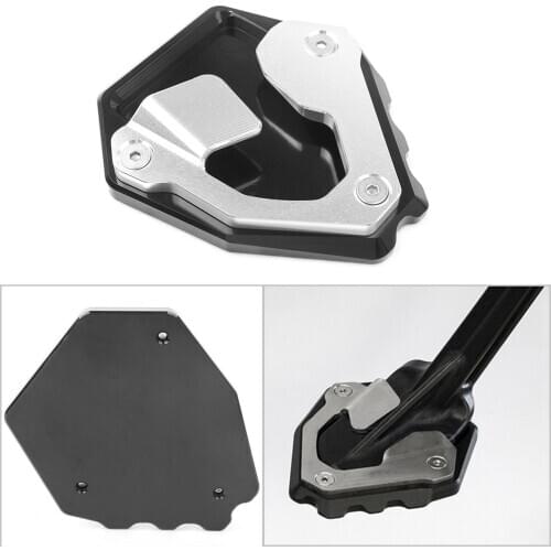 CNC Aluminum Motorcycle Kickstand Enlarger Foot Side Stand Pad Extension Pad Support Plate For HONDA CRF1000L 2015 2016 2017