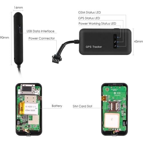 Vehicle GPS Tracker TK110 Hard-wired Charger Car GSM GPS GPRS tracking device Car tracking Alarm system