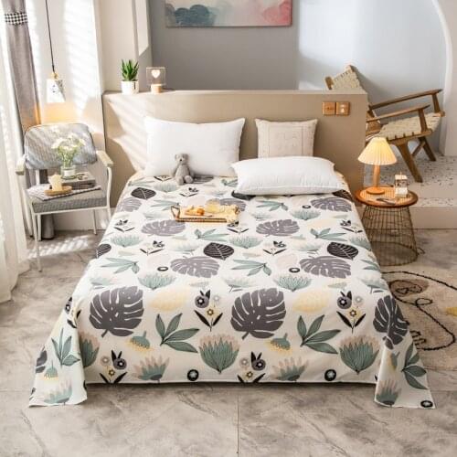 100% cotton home Bedspread on the bed Geometric Linens quality bed linen cotton Bedspreads for bed plaid flat sheet Bed covers