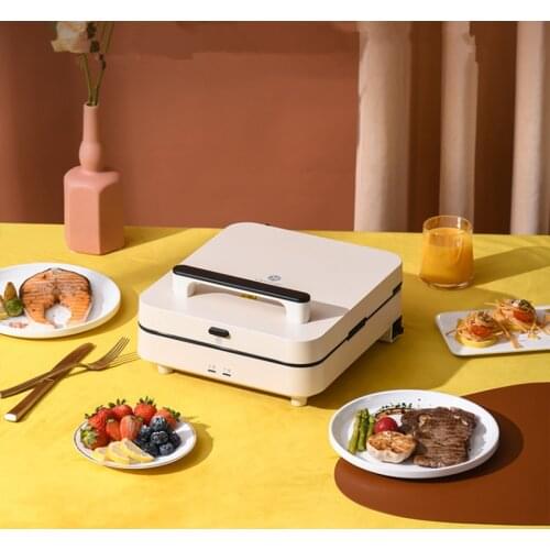 220V Electric Baking Pan Household Double-sided Heating Electric Baking Pan Removable and Washable Sandwich Grill Pizza Maker