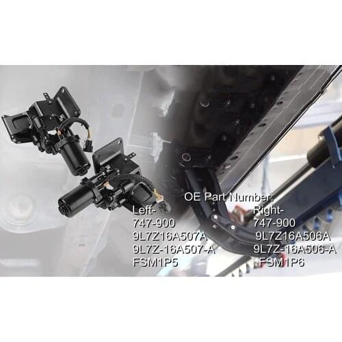 AP03 Pair Front Power Running Board Motor & Bracket For Ford Expedition Lincoln Navigator 5.4L 747-900,9L7Z16A507A,9L7Z16A506A