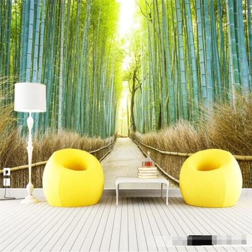 Beibehang home decor Photo backdrops wallpaper for living room Nature trails bamboo office bathroom Hotel wall mural murals-3d