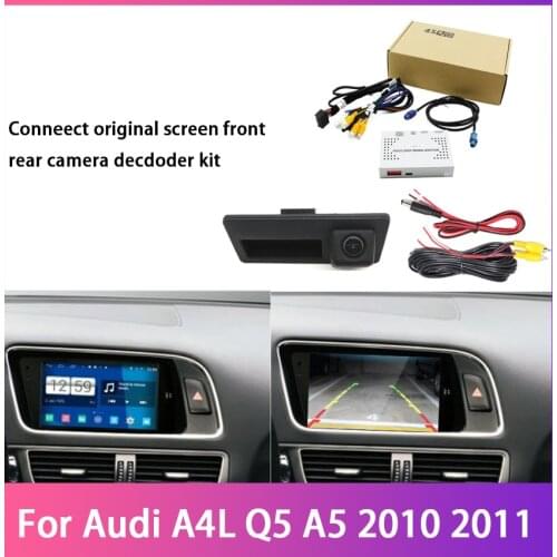 Car Rear View Reversing Parking Camera For Audi A4L Q5 A5 2010 2011 CCD Full HD Decoder Accessories Night Vision Waterproof
