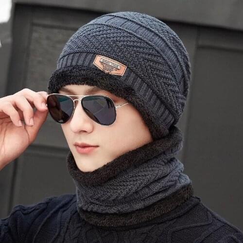 Korean Warmer Winter Velvet Thickened Youth Woolen Hat Autumn And Winter Knitted Hat Men Beanie Cotton Cap To Keep Warm Fashion