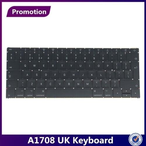 MLLSE Genuine New Laptop UK Keyboard for Macbook Pro 13.3" Retina A1708 1708 Keyboard UK MLL42 MPXQ2 2016 2017 Year