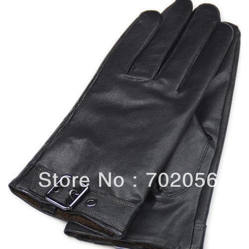 Mens real Leather gloves leather GLOVE gift accessory 12pair/lot #3163