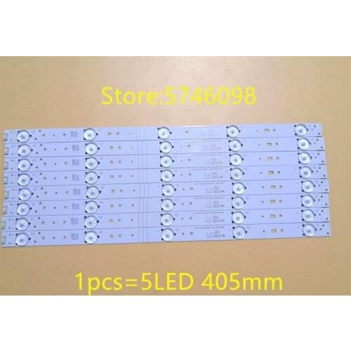 New 5LED 405mm LED strip For Polaroid TQL43F4PR001 43E3500 5800-W43001-3P00 E465853 02K03177A RDL430WY RDL430FY