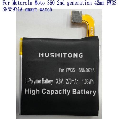 New High Quality 270/300mAh SNN5971A battery For Motorola Moto 360 2nd generation 42mm FW3S SNN5971A smart watch