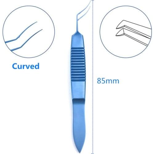 3pc Titanium Utrata Style Capsulorhexis Forcep 86mm ophthalmic eye instrument