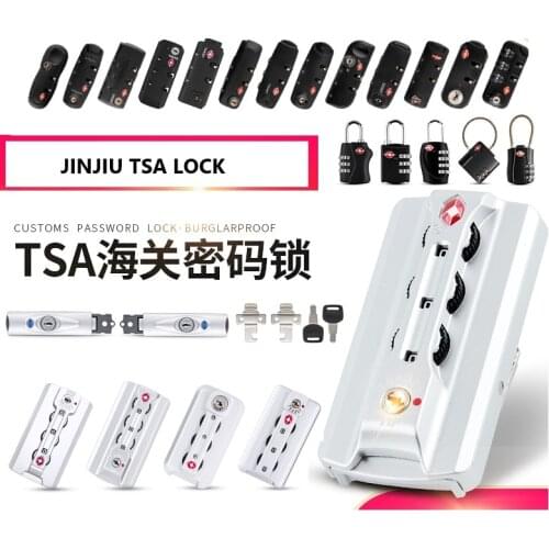 TSA007 customs code lock aluminum frame box trolley luggage lock buckle luggage anti-theft code lock