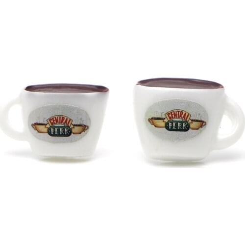 LT487 Friends TV Show Ear Stud Earrings For Womens Acrylic Coffee Cup Earrings Jewelry Girl Gifts