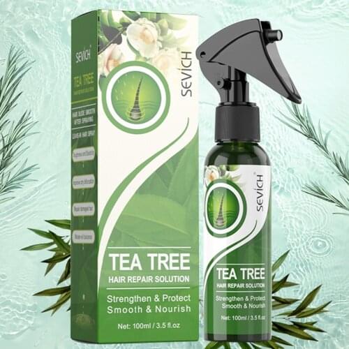 Sevich 100ml Tea Tree Keratin Smoothing Hair Spray Soft & Moisturizing Hair Care Repair Damage Hair Treatment Spray