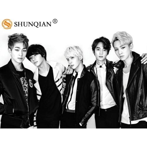 SHINee Poster Silk Fabric Print Poster Print Cloth Fabric Wall Poster Custom Satin Poster 40X60cm,50X75cm,60X90cm