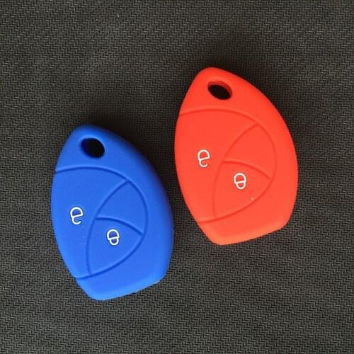 Silicon Remote Alarm Skin Holder Protector For Toyota Lama Vios Innova Vigo Hilux 2 Button Car Key FOB