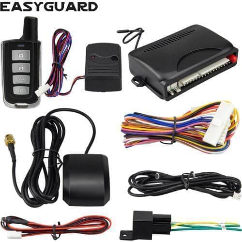 EASYAGUARD car alarm system GPS tracker APP lock unlock & trunk release,geo-fence & voice monitor compatible with IOS & Android