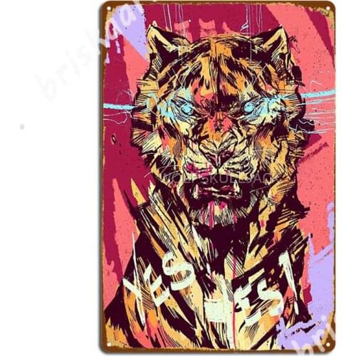 The Tiger Is Out Metal Signs Design Poster Cinema Club Tin sign Posters