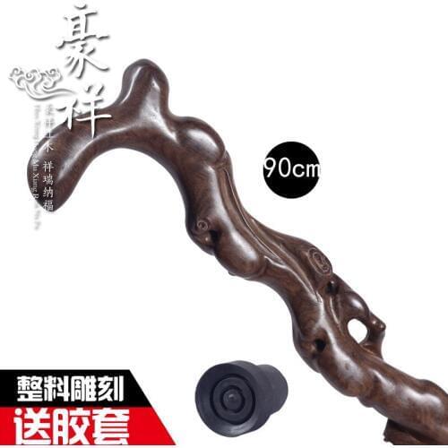 Black sticks of wood monolith Carved mahogany walking stick cane crutches African ebony tree root carving solid wood canes crutc