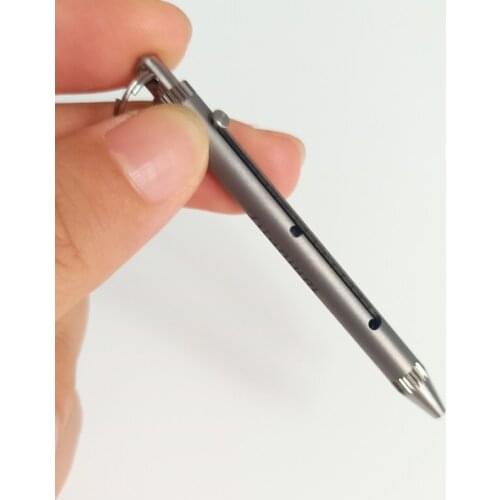 Outdoor Tool Camping Tool Spring Titanium Toothpick Holder EDC TC4 Titanium Toothpick Multifunction Fruit Fork