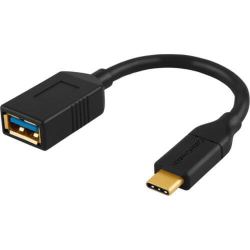 USB-C to USB 3.0 Female Adapter, 0.5 ft(Gen1) USB3.1 Type C to Type A Adapter OTG Cord