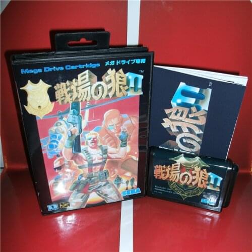 Mercs Japan Cover with Box and Manual for MD MegaDrive Genesis Video Game Console 16 bit MD card