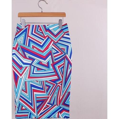 Neophil Geometric Striped Printed Pencil Midi Skirts Womens Sexy 2020 Winter Office High Waist Bodycon Office Saia Jupe S1607011