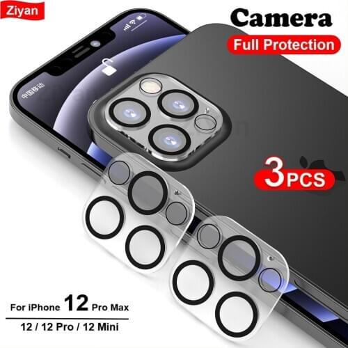 3Pcs All Inclusive Camera Lens Tempered Glass For iPhone 12 Pro Max Mini 3D Back Camera Screen Protector For iPhone 11 Pro Max
