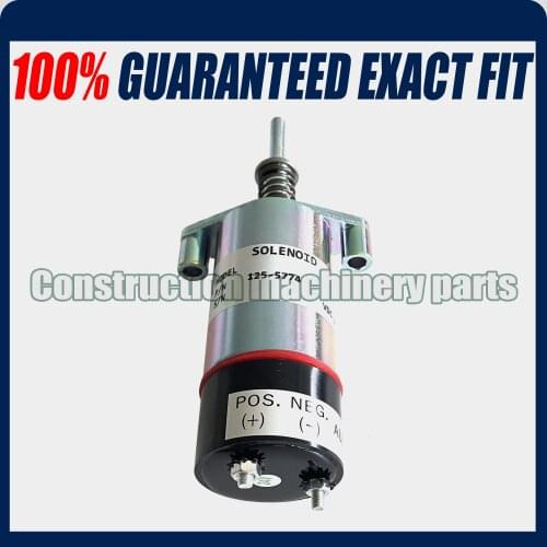 Replace Caterpillar CAT Fuel Shutdown Solenoid 125-5774 24V stop solenoid valve
