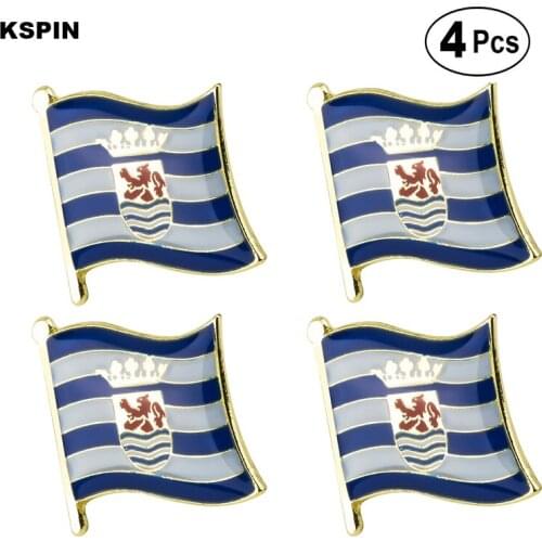 Zeeland Brooches Lapel Pin Flag badge Brooch Pins Badges 4pcs
