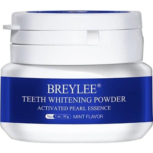 Teeth Whitening Powder Brightening Pearl Teeth Powder Mild Texture Oral Teeth Cleaning Powder Mint Flavor 30g