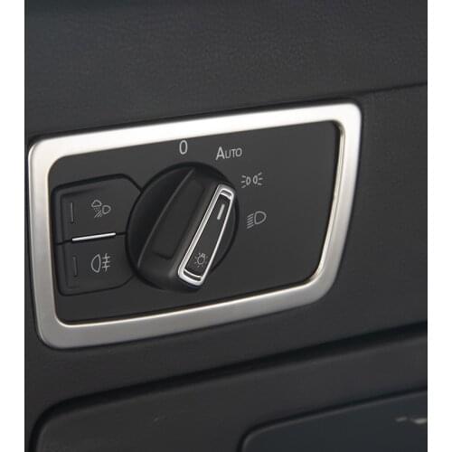 1pc Car Headlight Switch Decoration Trim Cover Sequin Sticker Styling Accessories for VW Volkswagen Passat B8 Variant Arteon