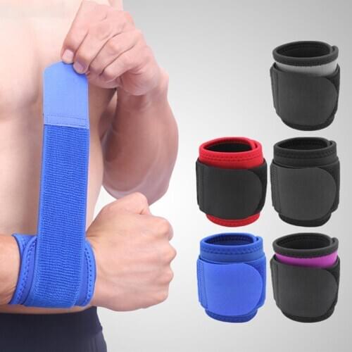 1Pc Men Women Gym Sports Protection Adjustable Wrist Support Brace Wristband Elastic Wrist Wraps Bandages Hand Wrap