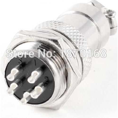 10 PCS Gx16-5 Panel Mount GX16 16mm 5 pin screw, metal aviation plug connector