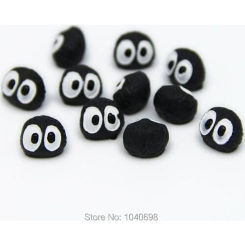 10pcs/lot resin solid simulation coalball cartoon 10mm Ornaments Micro landscape Ornaments Creative Home Gardening Decoration