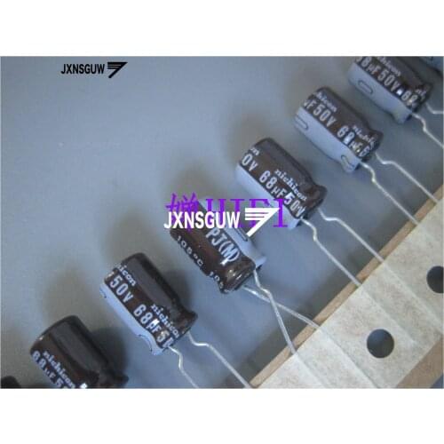 20PCS NICHICON PJ 50V68UF 8X11.5MM 68UF 50V original audio Aluminum electrolytic capacitor 105 degrees 68uF/50V UPJ1H680MPD1TA