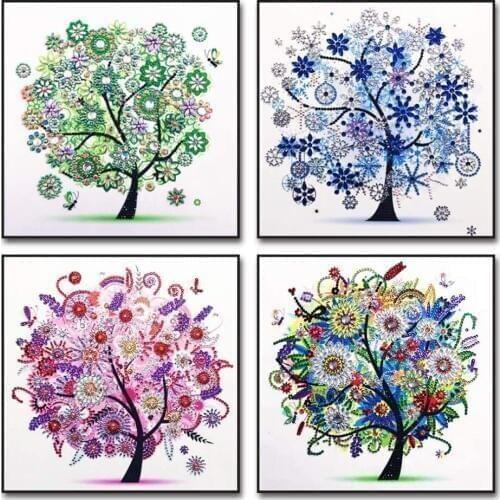 5D DIY Diamond Painting Kits Diamond Painting Tree for Adult Kids Crafts Drill Diamond for Embroidery Arts Craft Home Wall Decor