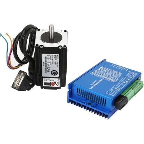Close Loop Stepper Motor 150W 23 Close Loop Stepper Motor Set + Hybrid Servo Driver + RS232 Serial Line 2N.M