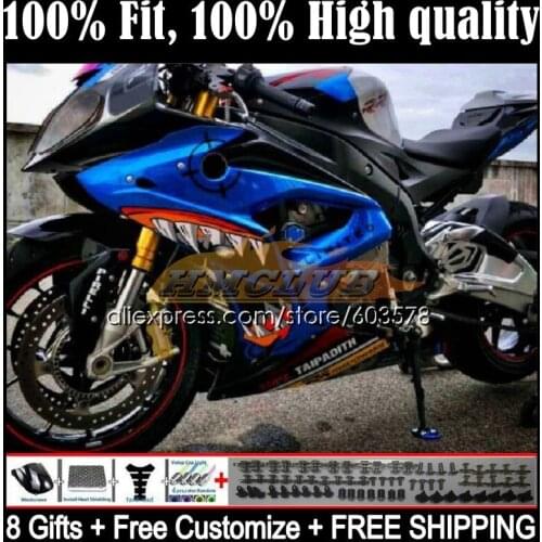 Injection For BMW S1000-RR S1000RR 2015 2016 2017 2018 45CL.77 S1000 RR 15 S 1000 RR 1000RR 15 16 17 18 OEM Fairing Shark blue