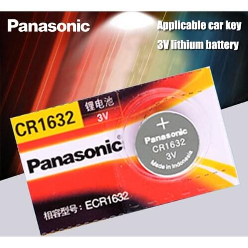 Panasonic cr1632 button cell coin battery 3v watch remote control car keys DL1632 ECR1632 GPCE1632 lithium battery