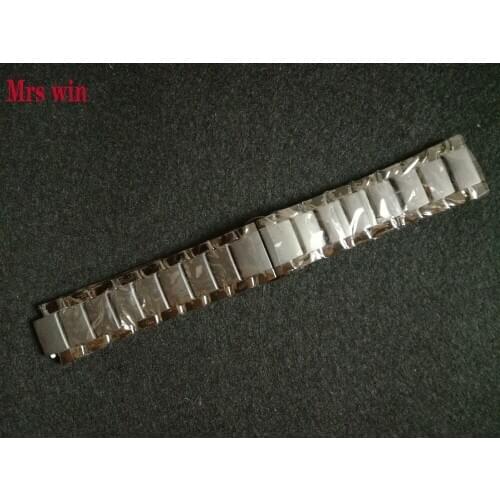 Mrs win For AR1451 Watch Ceramic watchband High Quality Ceramic Strap Bracelet steel black Deployment band Welcome wholesale