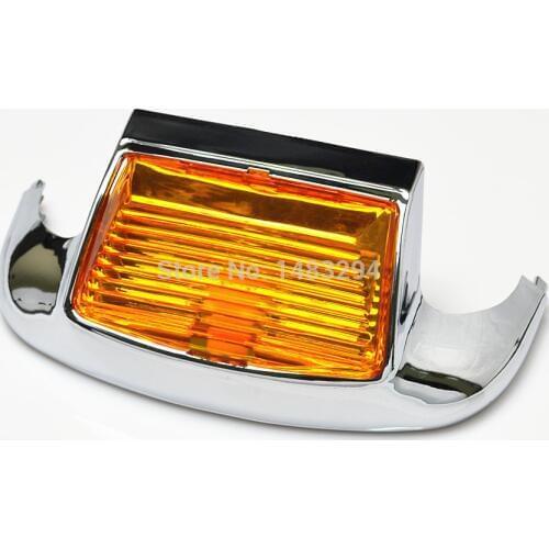Amber Lens LED Front Fender Tip Light Auxiliary Driving Light Fits For Harley Touring Electra Glide FLHT/FLT/FLHS Motorcycles