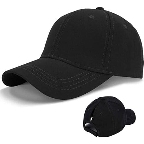 Solid Color Women Caps Girl Phonytail Fashion Mens Summer Fashion Outdoor Sport Baseball Hat Casual Summer Snapback Hats